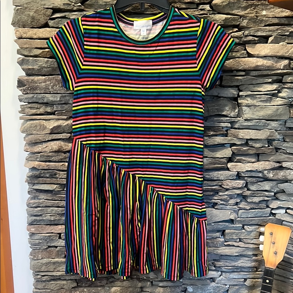 Colorful Striped Kids Dress